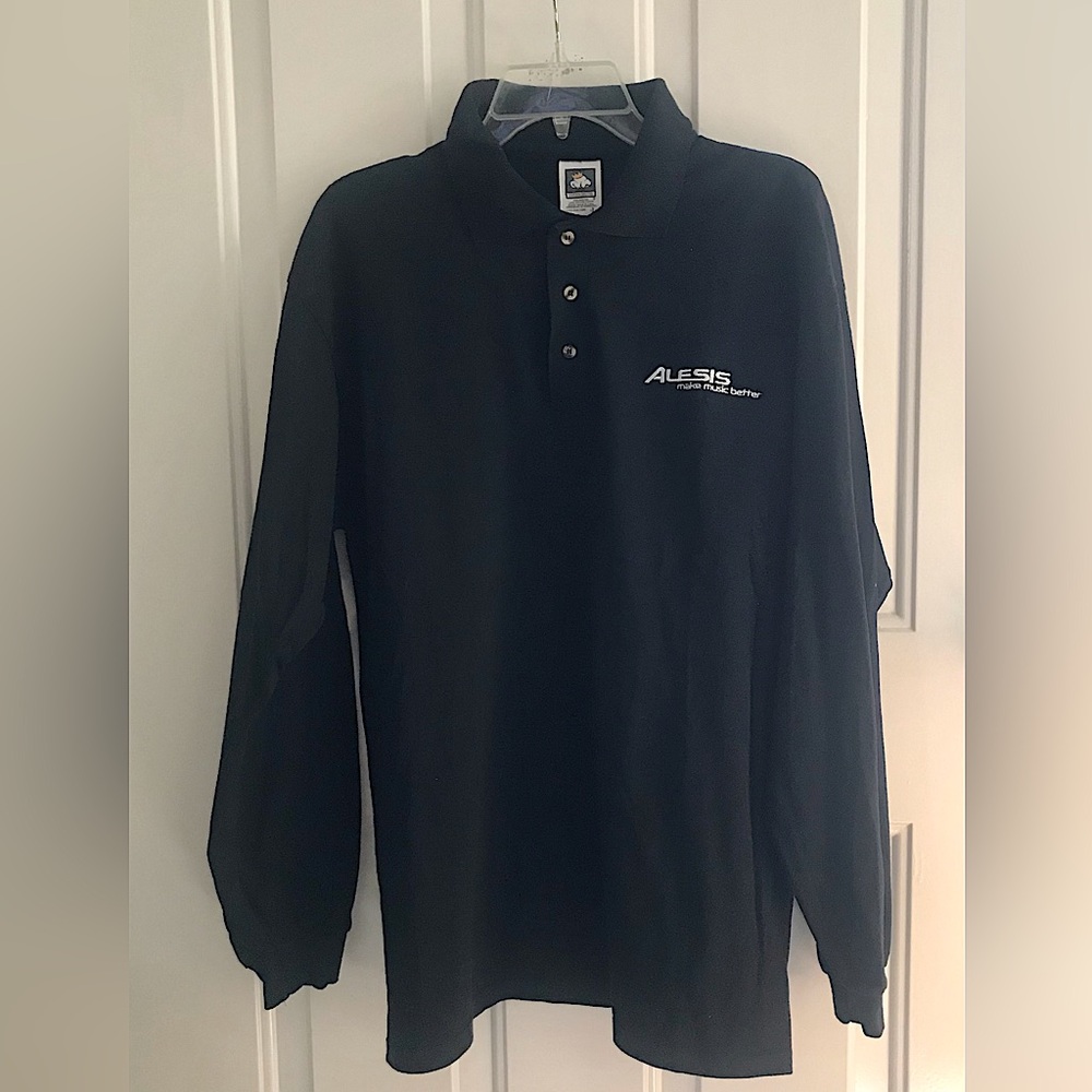 ALESIS Men’s Long Sleeve Polo Shirts